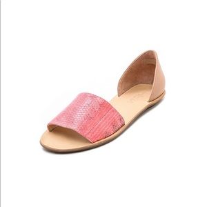 Loeffler Randall Sawyer Snake Flat Sandals